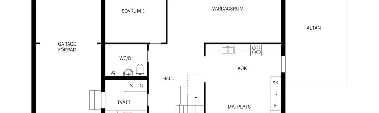 Planritning för Ripvägen 7