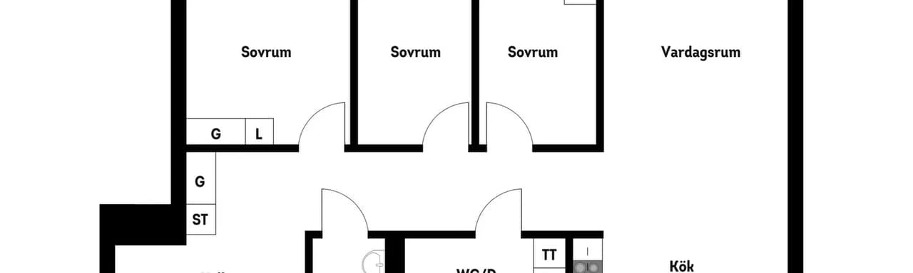 Floor plan for Fridensborgsvägen 150