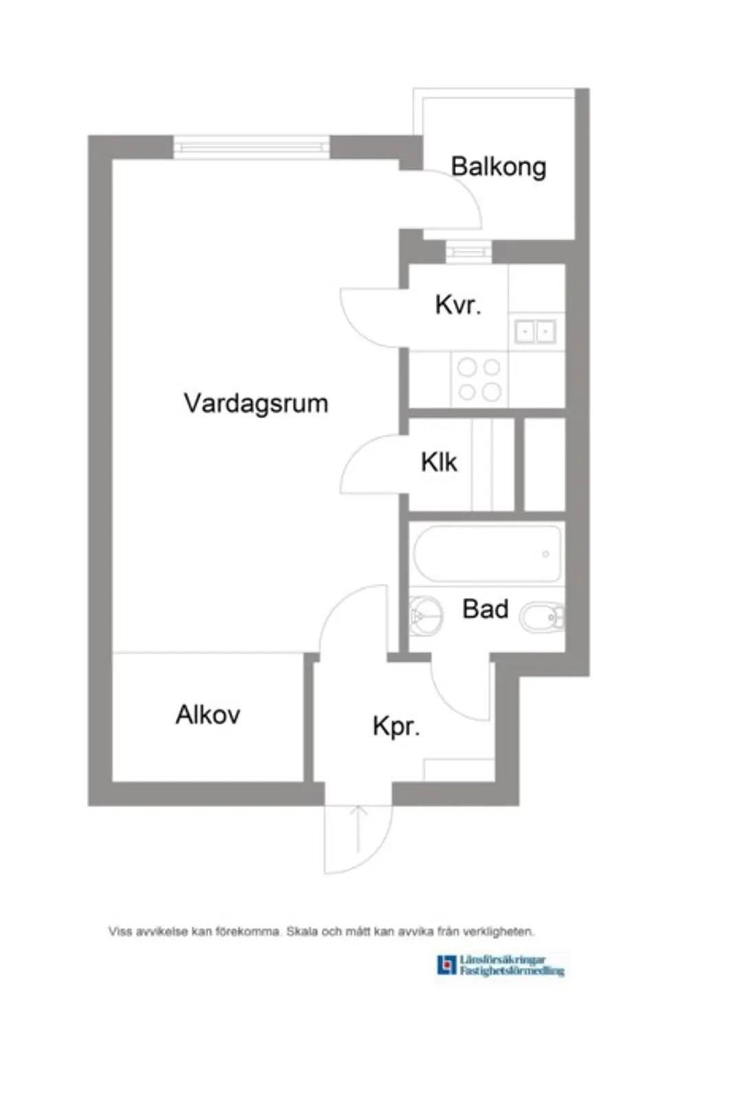 Planritning för Hagavägen 36