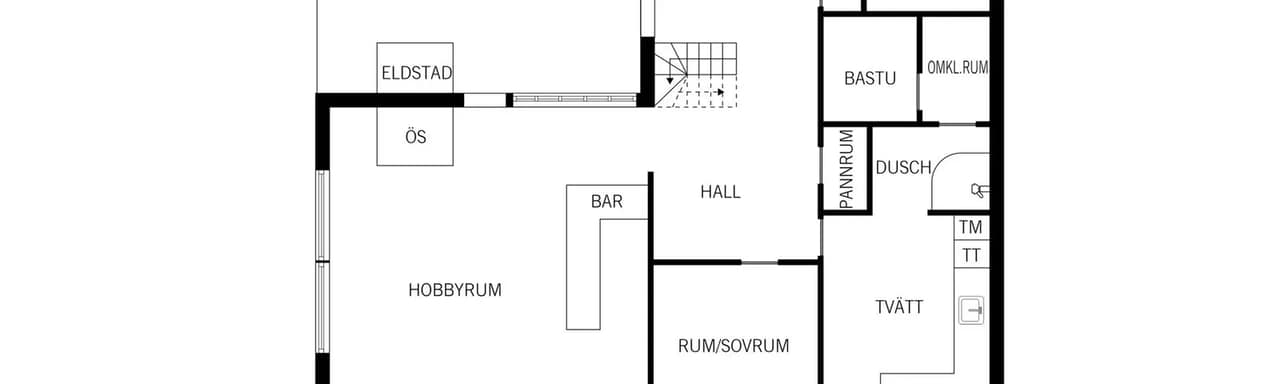 Planritning för Granvägen 5
