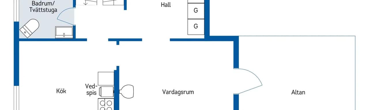 Floor plan for Bällstavägen 52