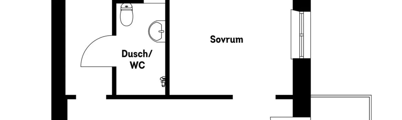 Floor plan for Hantverkargatan 46A