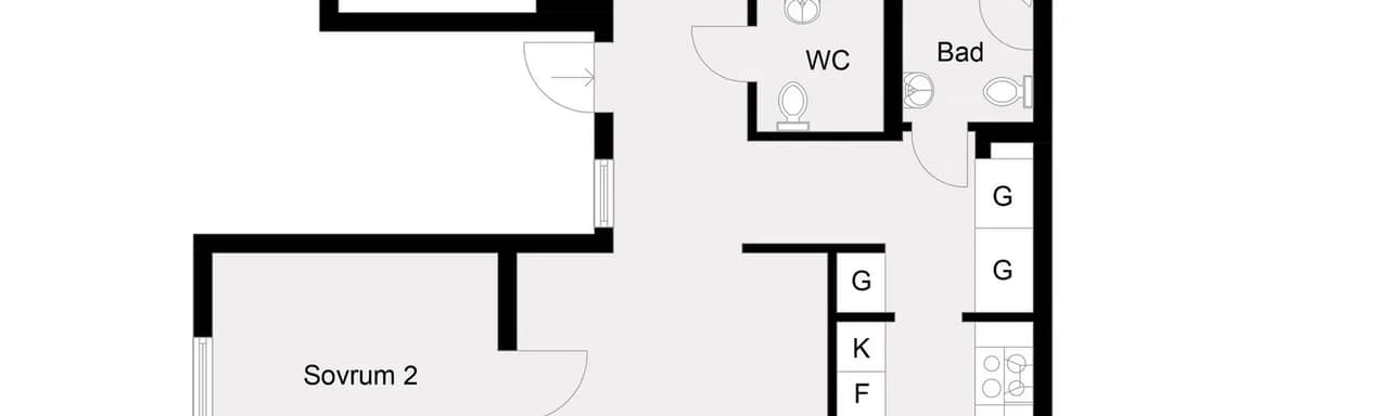 Planritning för Spånehusvägen 87