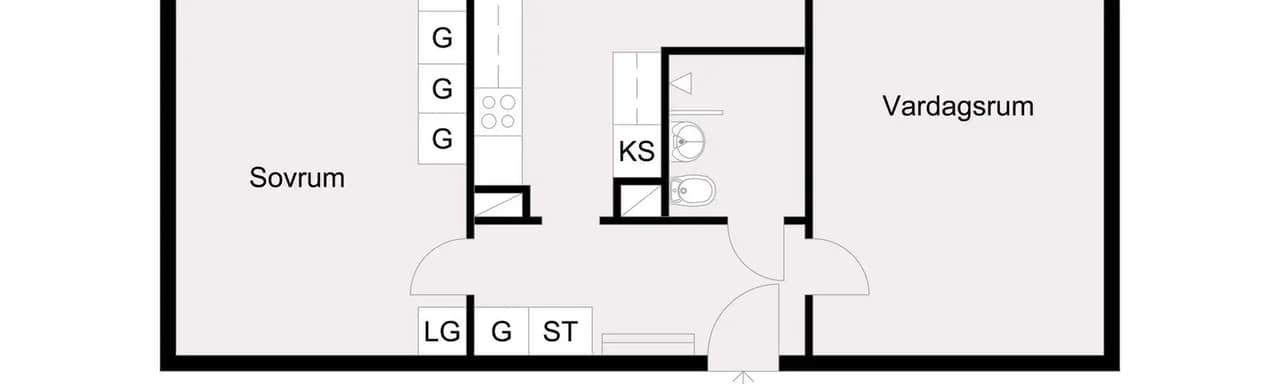 Planritning för Regissörgatan 3