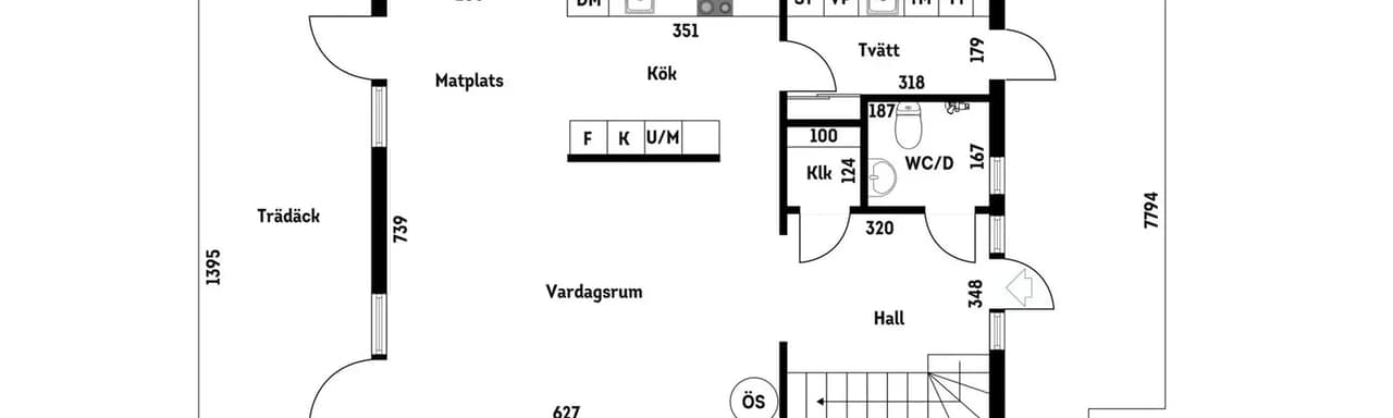 Floor plan for Mollie Faustmans Väg 39