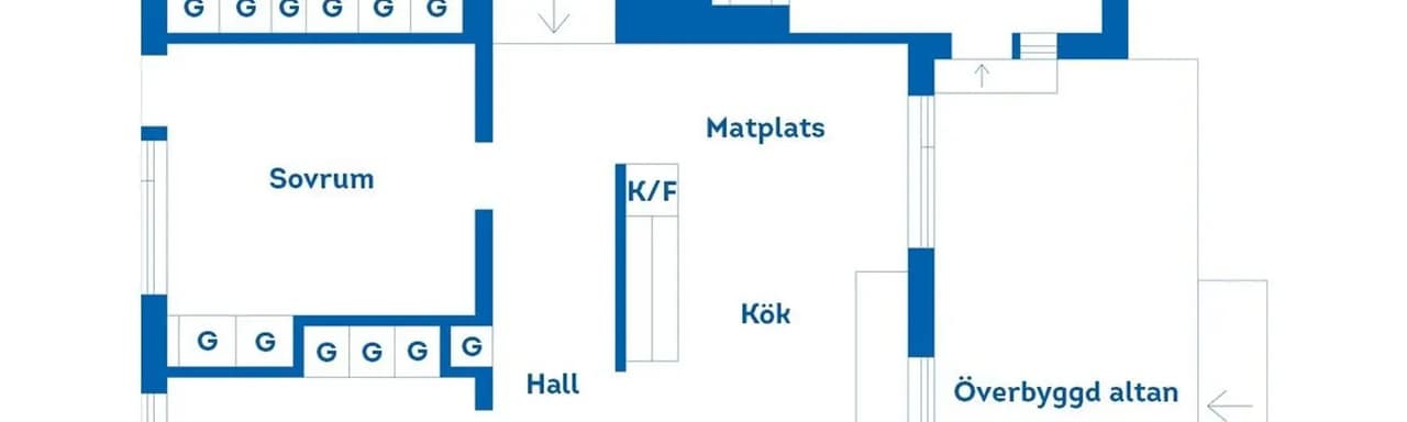Floor plan for Lindskogsvägen 2