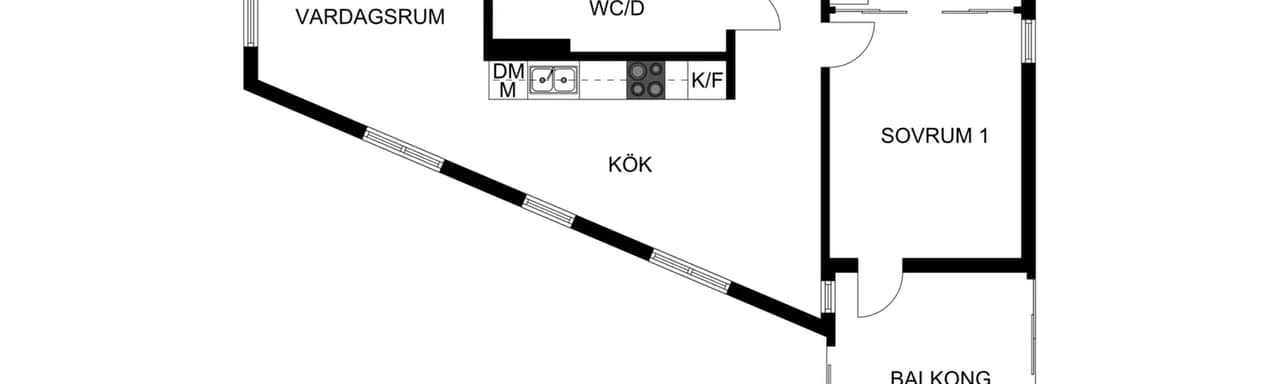 Floor plan for Brogatan 11