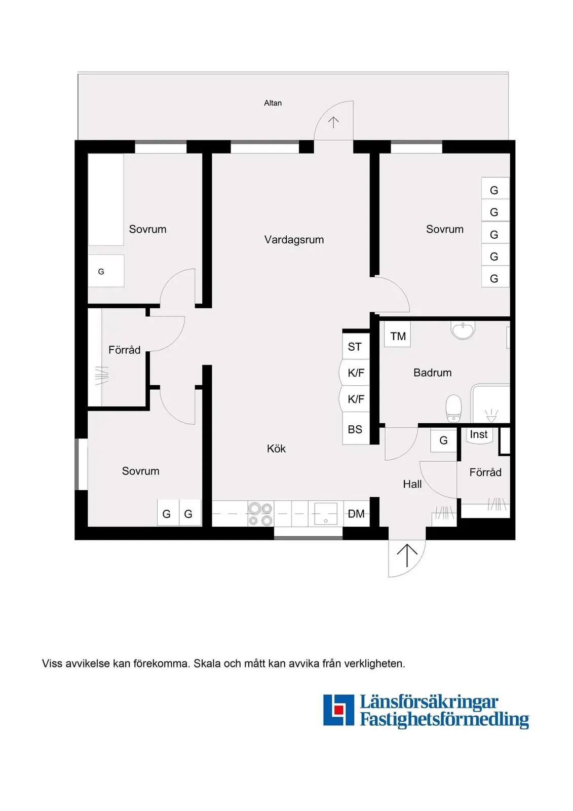 Planritning för Krondikesvägen 96E