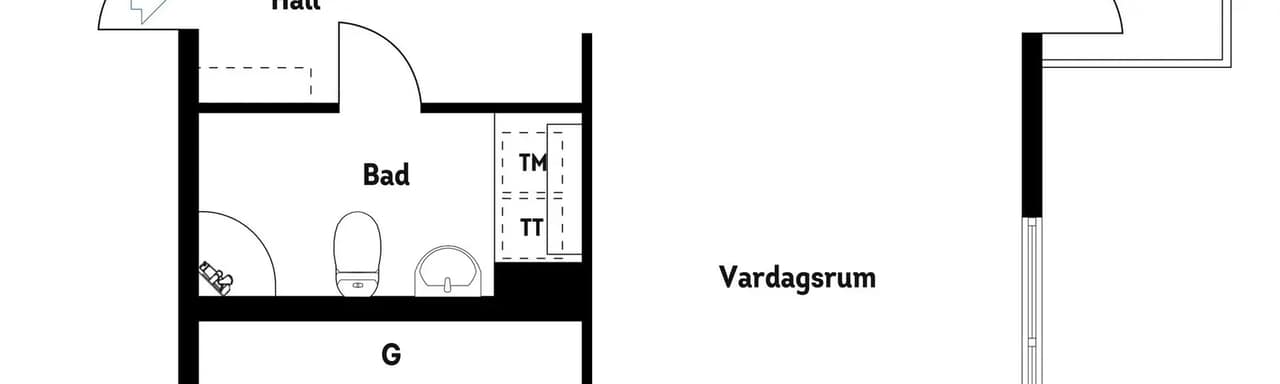 Floor plan for Öregrundsgatan 17, 6 tr