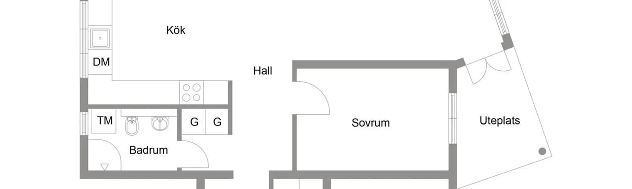 Floor plan for Ankargatan 19