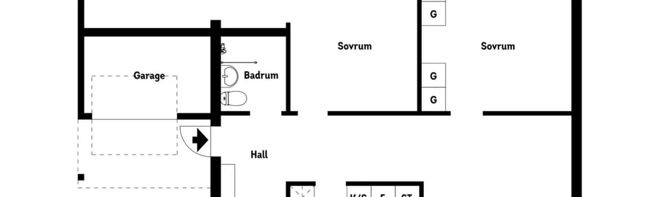 Floor plan for Utögatan 28