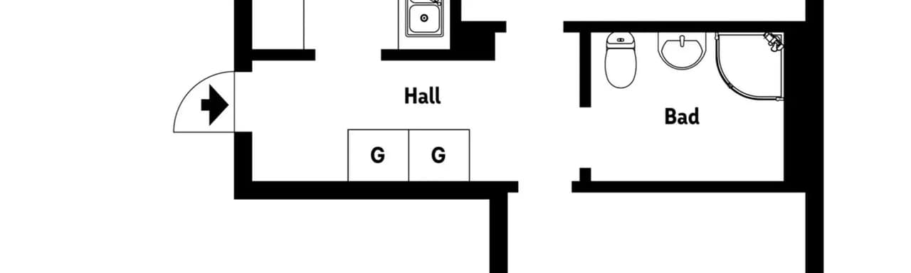 Planritning för Österleden 52D
