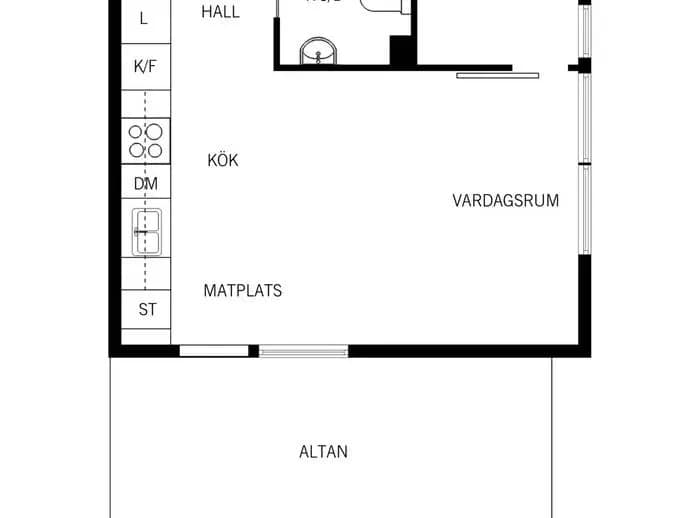 Planritning för Gamla Södertäljevägen 212b