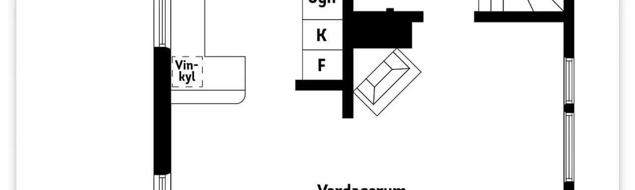 Planritning för Floragatan 28