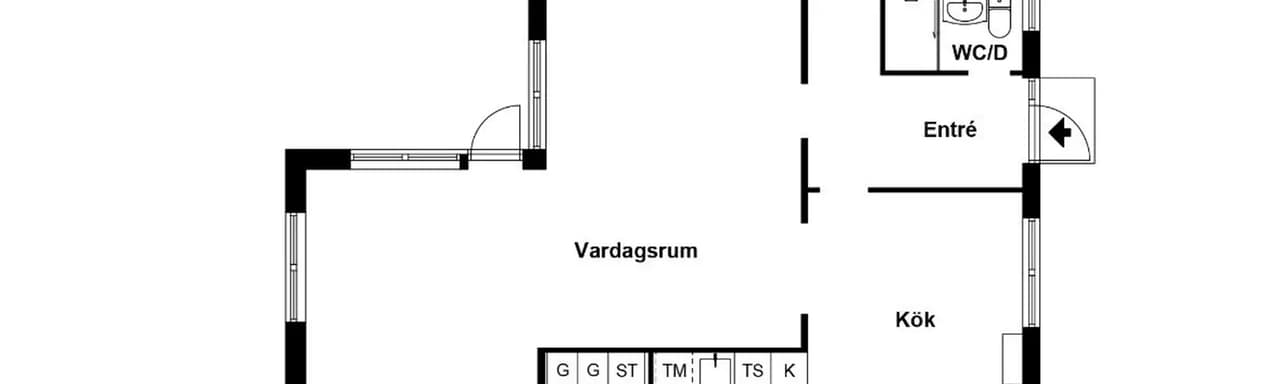Planritning för Lergravsvägen 11