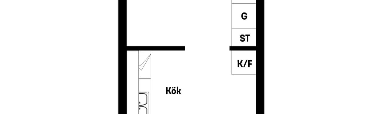 Floor plan for Västra Varvsgatan 16G