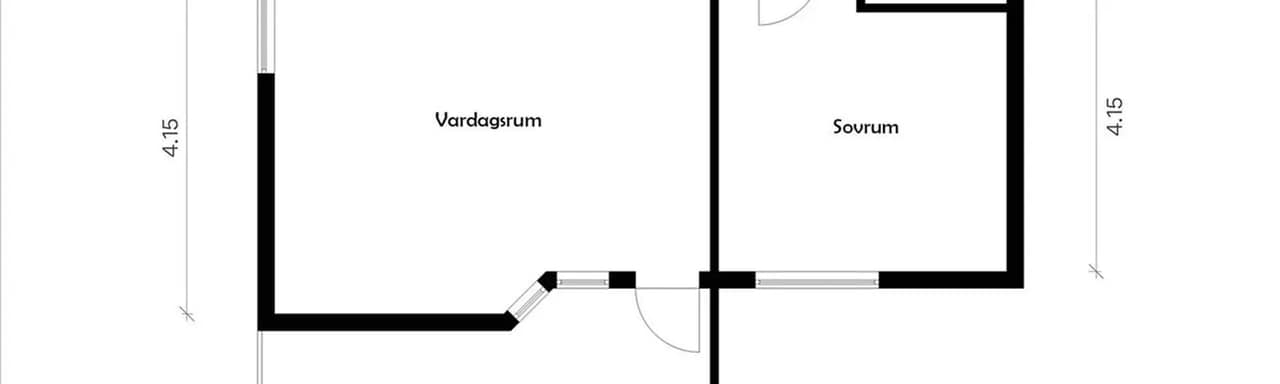 Floor plan for Skandiavägen 6B
