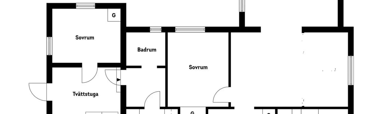 Floor plan for Hästskovägen 26