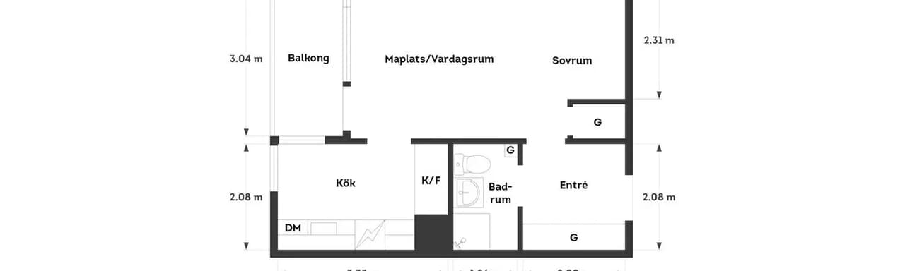Floor plan for Lillekärr norra 8