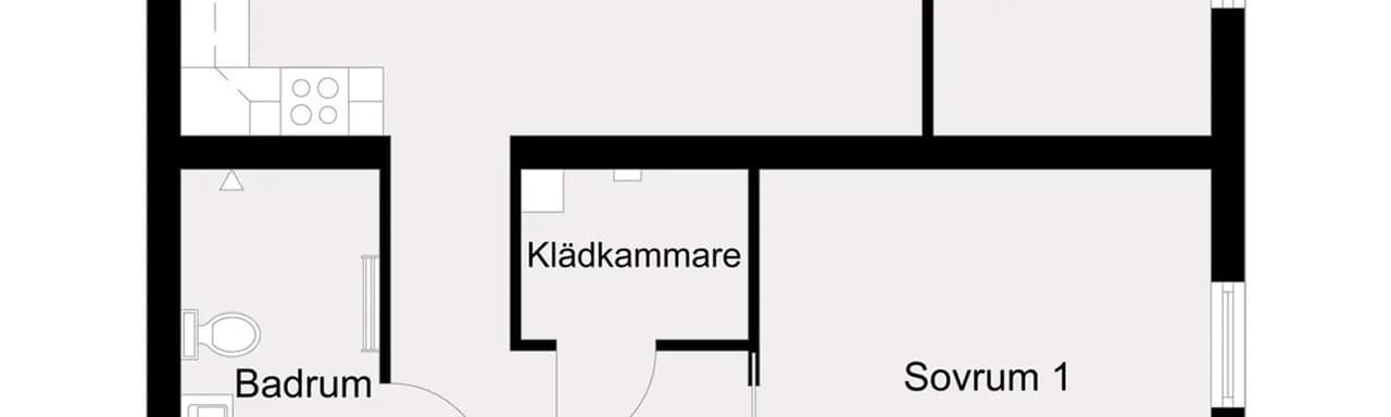 Planritning för Fresta norra allé 6E