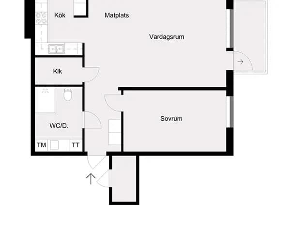 Floor plan for Trattgränd 37