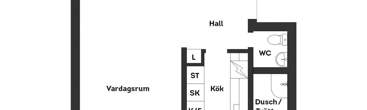 Floor plan for Kornhillsvägen 15D