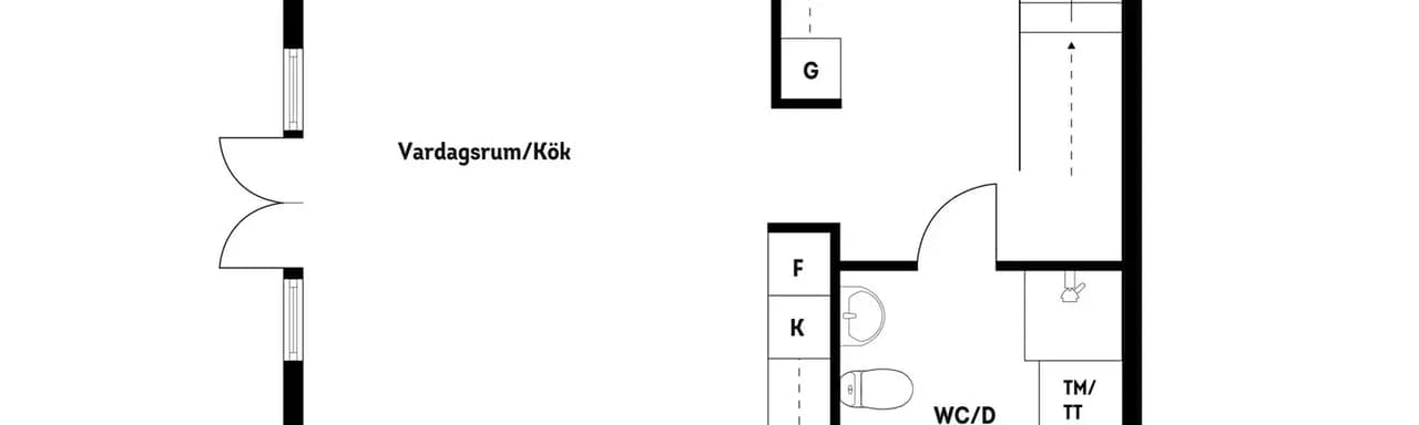 Floor plan for Troxhammar byväg 31A