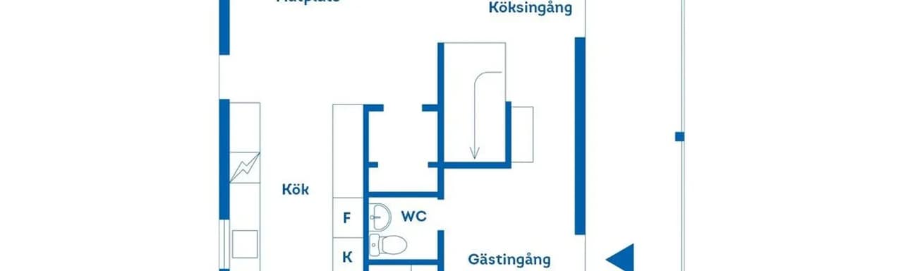 Planritning för Gunillastigen 1