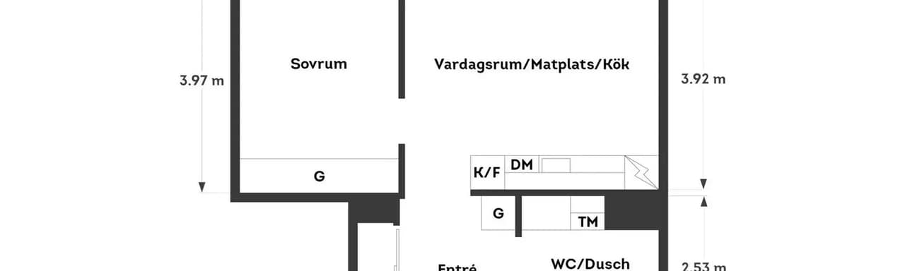 Planritning för Liberagatan 32