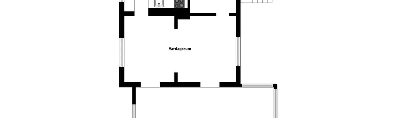 Planritning för Ströbäckavägen 8