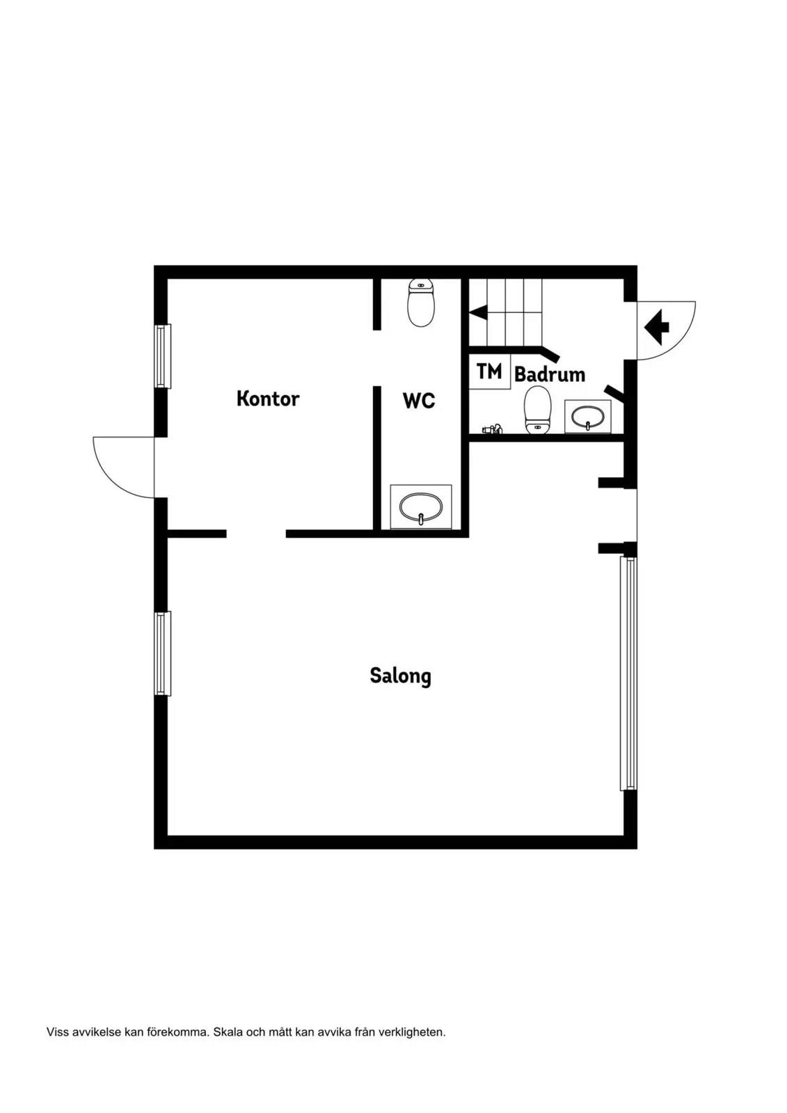 Planritning för Grubbagatan 23