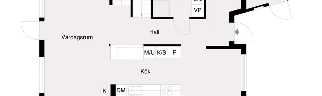 Planritning för Krickaslingan 18