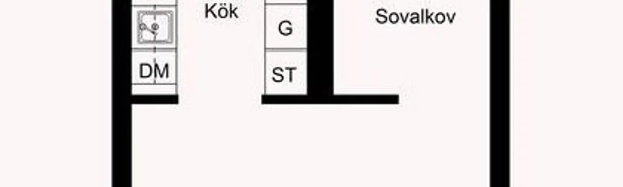 Floor plan for Vintergatan 2B