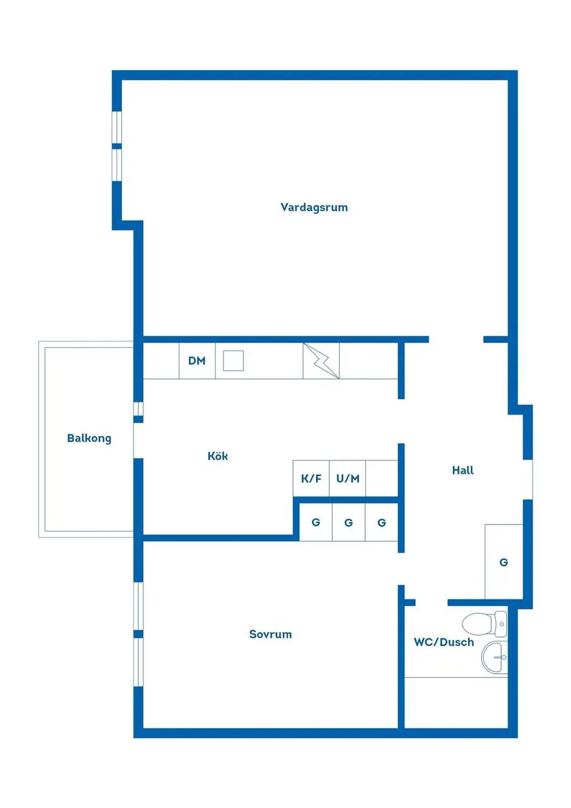 Floor plan for Hagtornsvägen 17