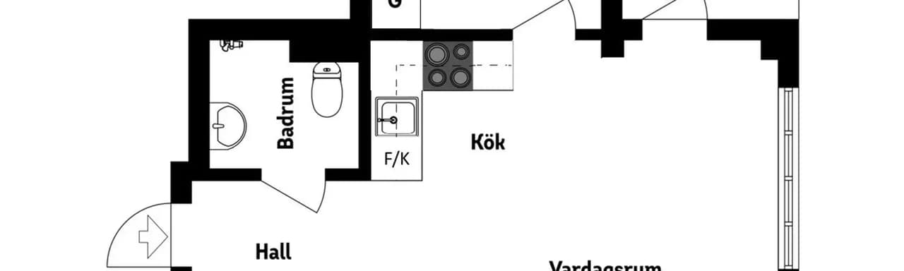 Floor plan for Värnstigen 28
