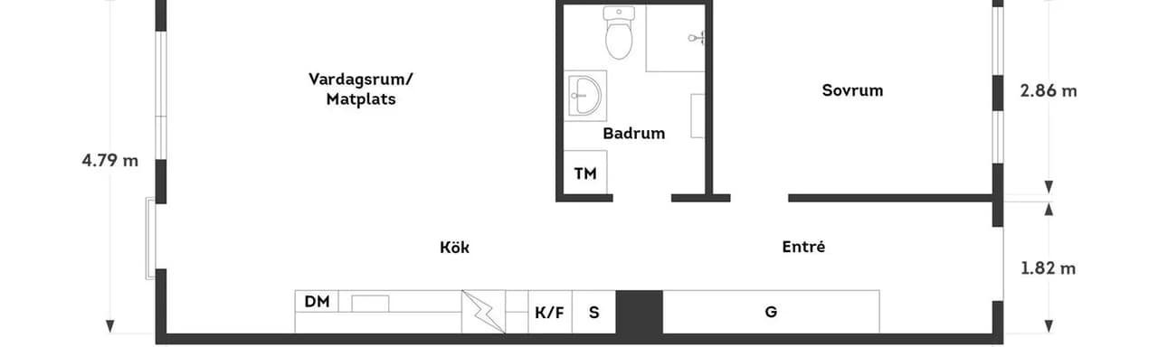 Floor plan for Fyrklöversgatan 11