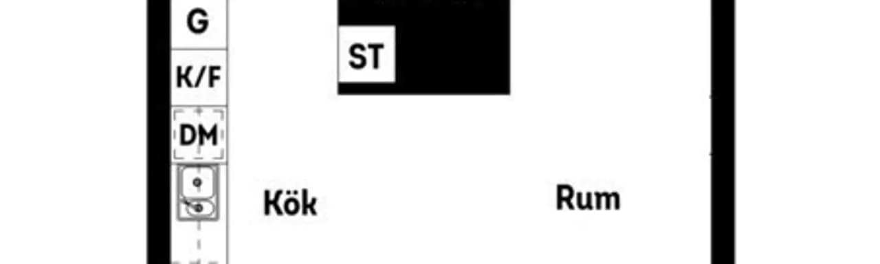 Floor plan for Almbygatan 10, Vån 13/15