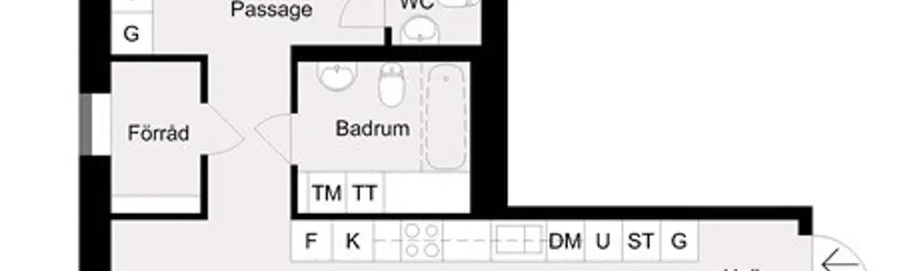 Floor plan for Gripengatan 16