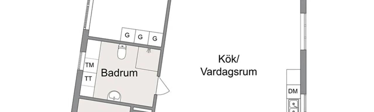 Planritning för Norra Promenaden 124