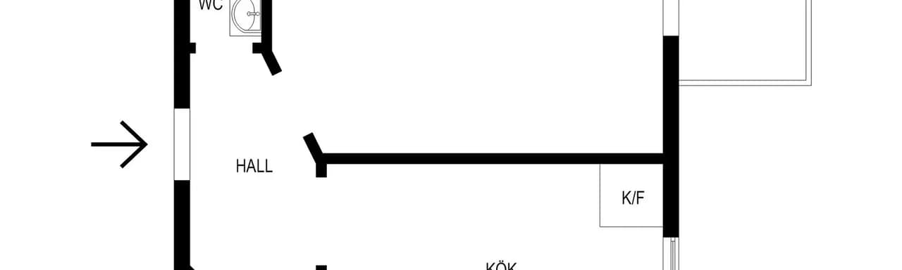 Floor plan for Mariagatan 4C vån 3/3!