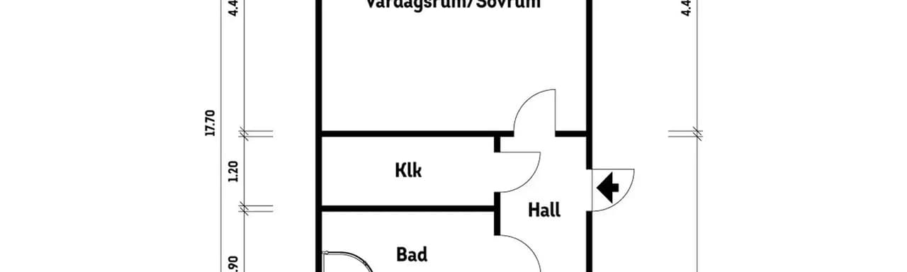 Planritning för Kvadrantgatan 36