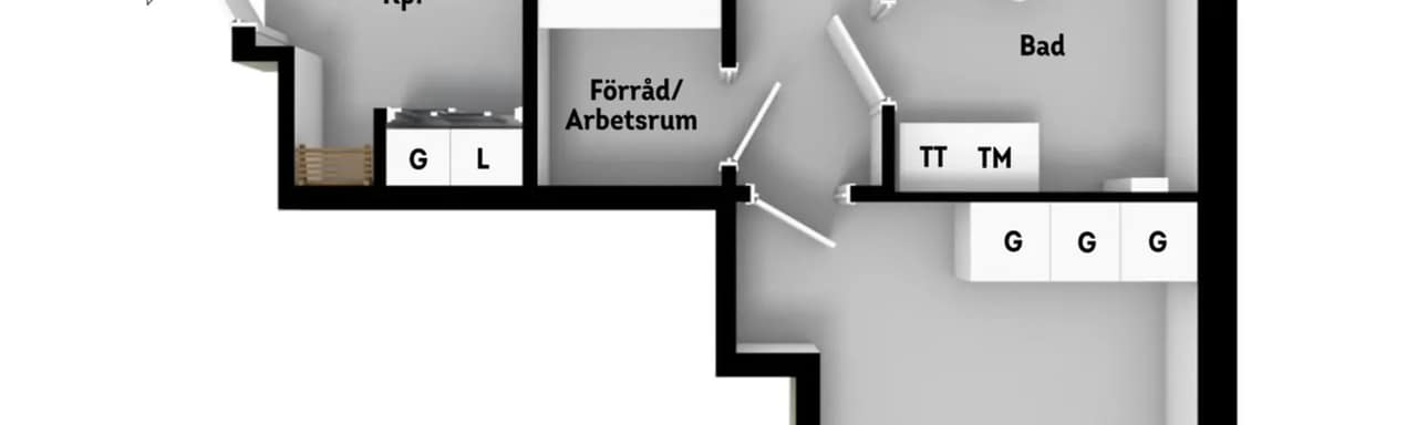 Floor plan for Lotta Svärds Gränd 16
