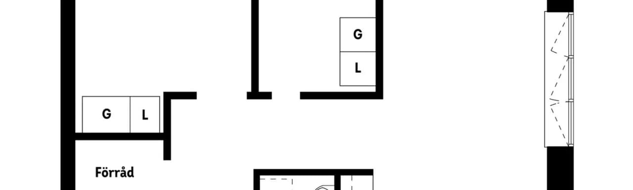 Floor plan for Storgatan 82D