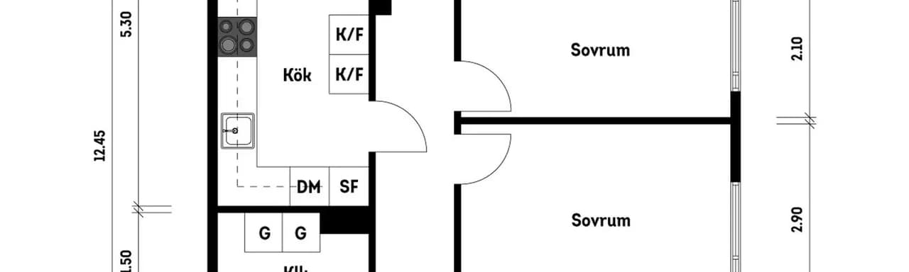 Floor plan for Teleskopgatan 8