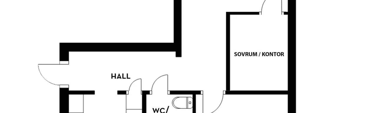 Floor plan for Sågaregatan 4B