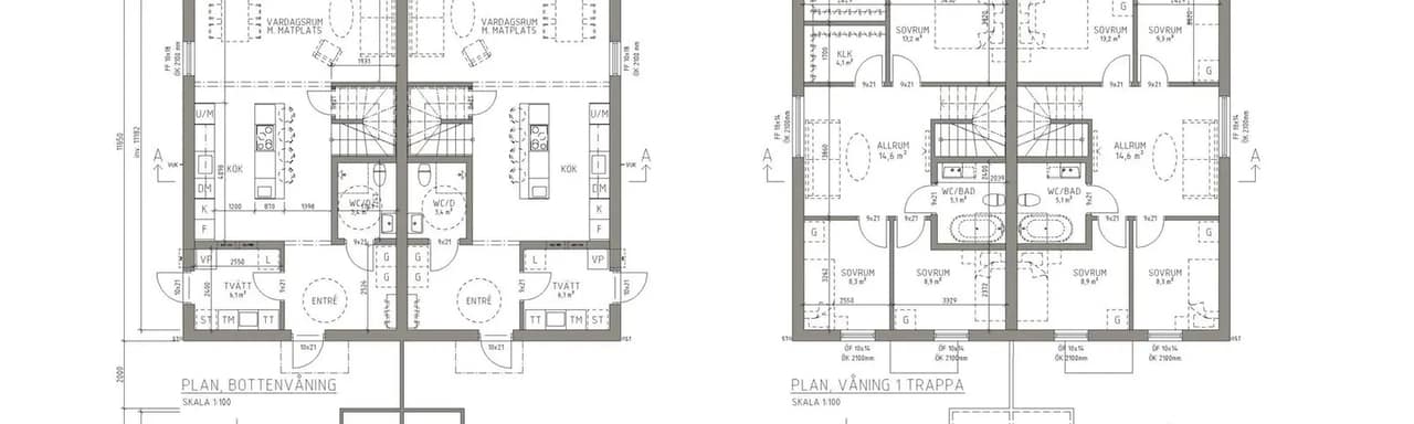 Planritning för Oranievägen 6