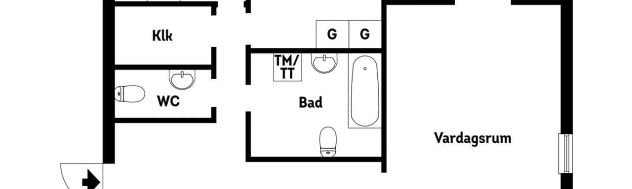 Floor plan for Aspnäsvägen 4, 4tr