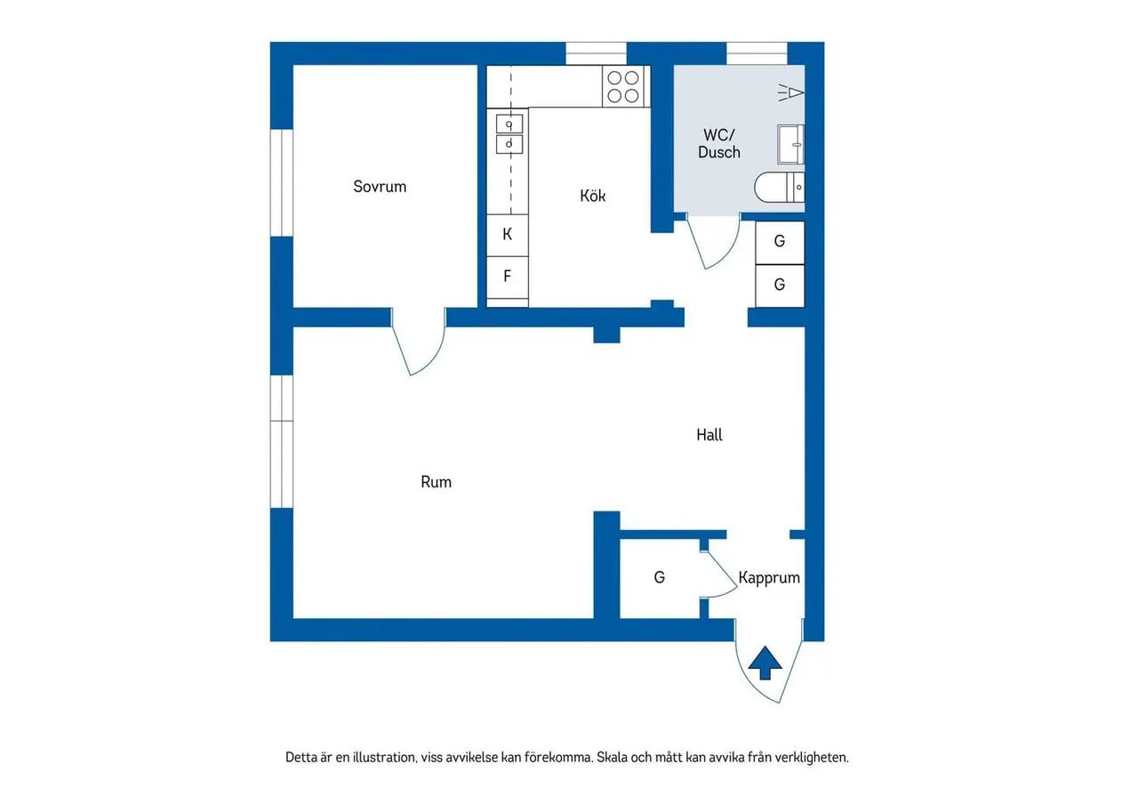 Planritning för Tivolivägen 24