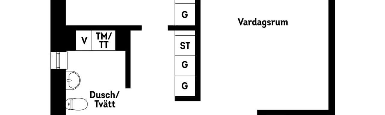 Floor plan for Eklövsgatan 12