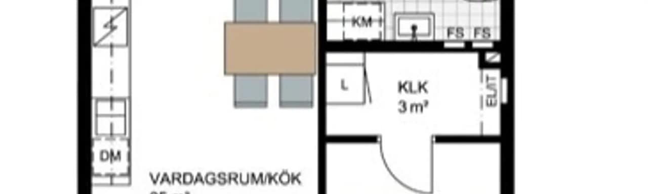 Planritning för Sandalettgatan 18
